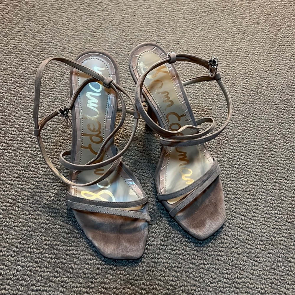 Sam Edelman open toe strap heels